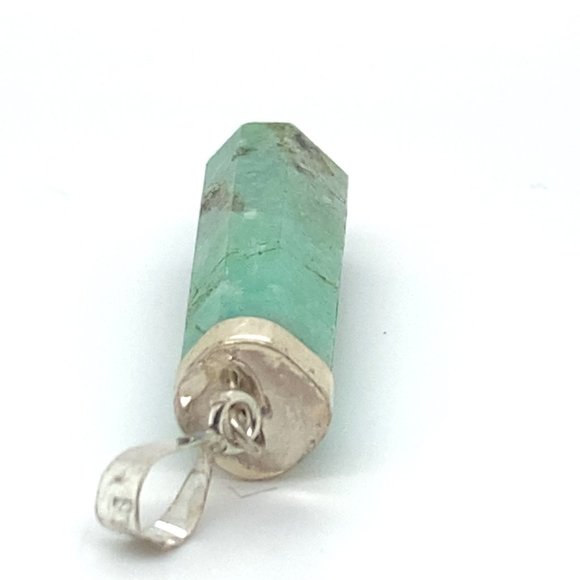 Amazonite 29.50ct Solid 925 Sterling Silver Pendant - Picture 7 of 7